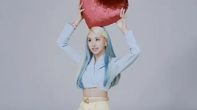 แชยอง TWICE ในอัลบั้ม 'Formula of Love: OT3 (Full of Love Ver.)' 4K วอลเปเปอร์