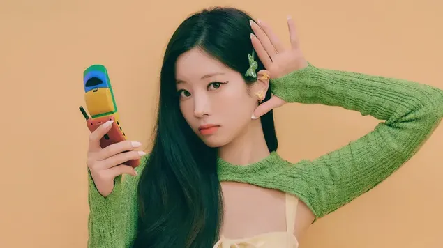 TWICE's Dahyun in 'Talk that Talk' MV (Konzept 2) Fotoshooting 4K Hintergrundbild