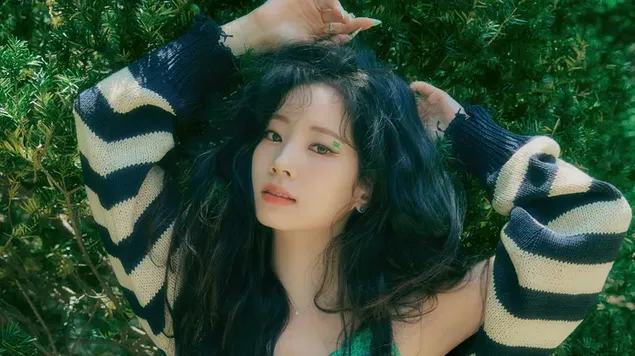 Дахён из TWICE в фотосессии для клипа «Talk that Talk» 4K обои