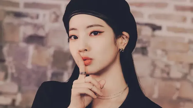 Dahyun iz TWICE | Čestitke za sezono 2023 4K ozadje