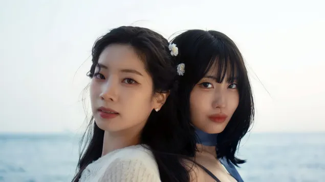 TWICE's Dahyun with Momo | 'I Got You' MV Shoot 4K wallpaper