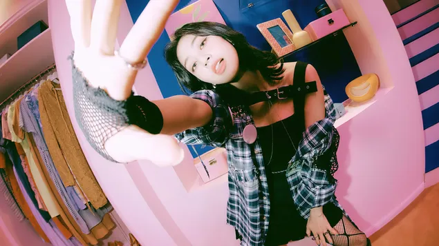 『The Feels』MV写真撮影でTWICEのジヒョ 4K 壁紙