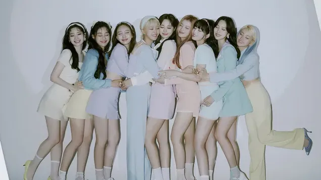 Páipéar balla Baill TWICE in 'Formula of Love: OT3 (Full of Love Ver.)' Photoshoot Albam4K