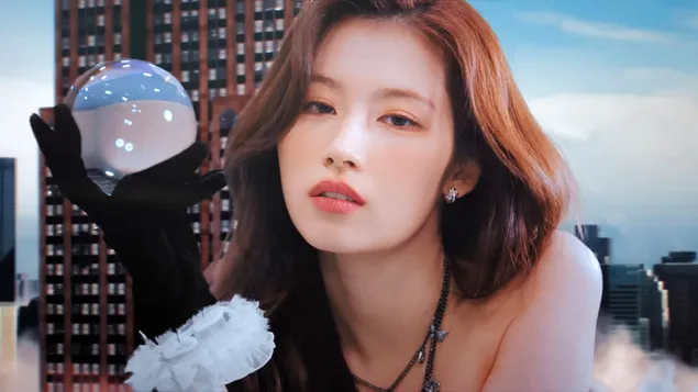 TWICE's Sana | MiSaMo [Twice Sub-unit] Åpning av traileropptak 4K bakgrunn