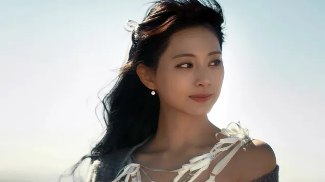 Tzuyu z TWICE w sesji zdjęciowej do teledysku „I Got You” 4K tapeta