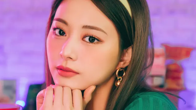 「クラクラ」MV撮影中のTWICEのツウィ[2021] 4K 壁紙