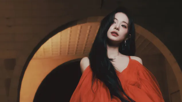 Tzuyu de TWICE en la grabación del video musical 'Run Away' 4K fondo de pantalla