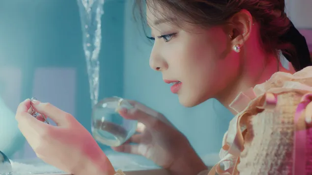 צילומי אלבום Tzuyu - זריחה לאור ירח של TWICE 4K טפט