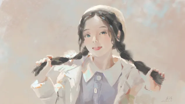 Taustakuva Twin Tail Girl HD