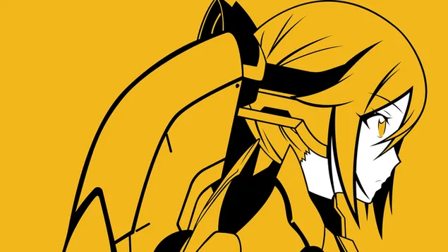 Twin Tail Yellow 4K wallpaper