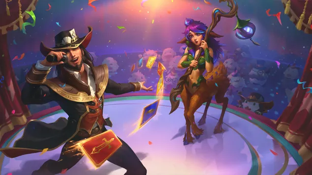 Twisted Fate with Lillia - 英雄聯盟 (LOL) 4K 壁紙