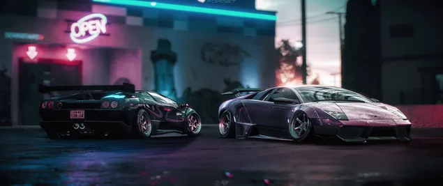 Tapeta Dvě diablo Lamborghini 4K