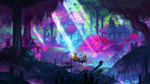 twee mooie vrienden | kleurrijk download