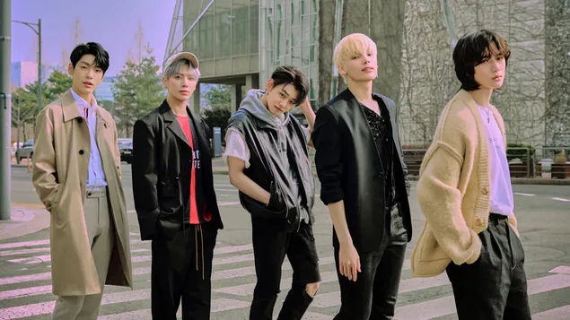 The Chaos Chapter : Freeze Album Shoot의 TXT 멤버 전원 4K 배경화면