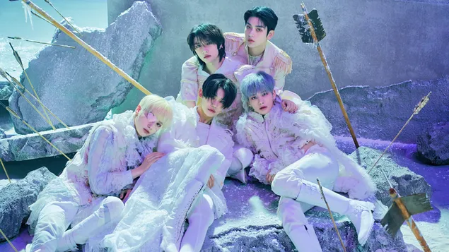 TXT 멤버 전원 | The Chaos Chapter : Freeze (앨범) 촬영 4K 배경화면