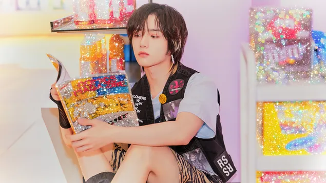 txt beomgyu | loser=lover mv shoot - the chaos chapter: freeze album (fight or escape ver.) daunrodeu