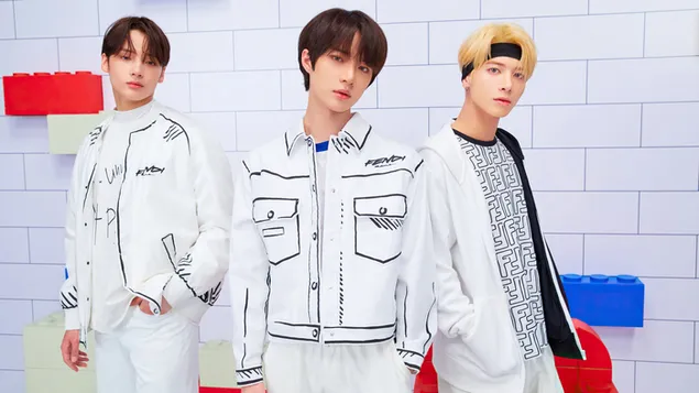 Huening Kai ve Taehyun ile TXT Beomgyu | Blue Hour MV Çekimi (Minisode1: Blue Hour Albümü) 4K duvar kağıdı