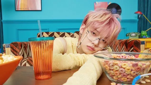 TXT Yeonjun - Pemotretan M/V Blue Hour (Minisode1 : Blue Hour | Album) 4K wallpaper