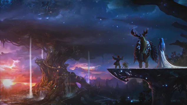 'Tyrande Whisperwind' met 'Malfurion Stormrage'- World of Warcraft (WoW)