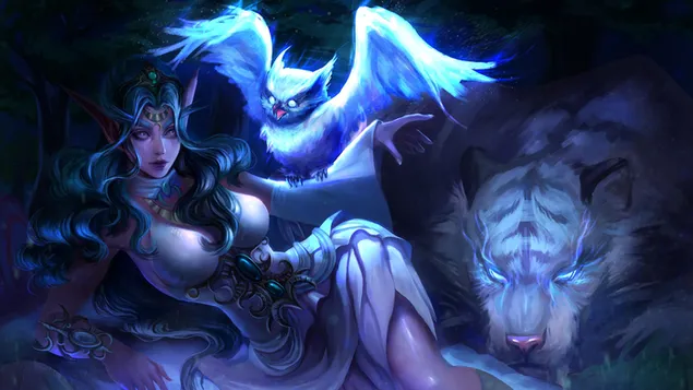 Tyrande Whisperwind - World of Warcraft (WoW) 4K wallpaper