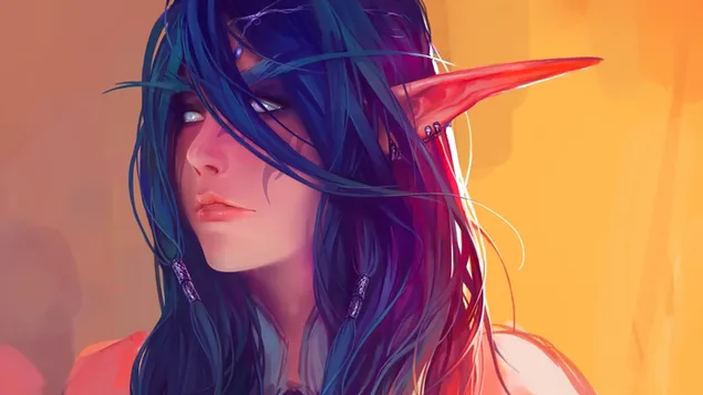 Tyrande Whisperwind: World of Warcraft (WoW) 4K achtergrond