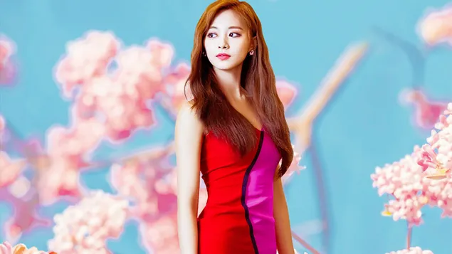 Tzuyu in 'Fancy You' MV Shoot from Twice (K-Pop Band) 4K wallpaper