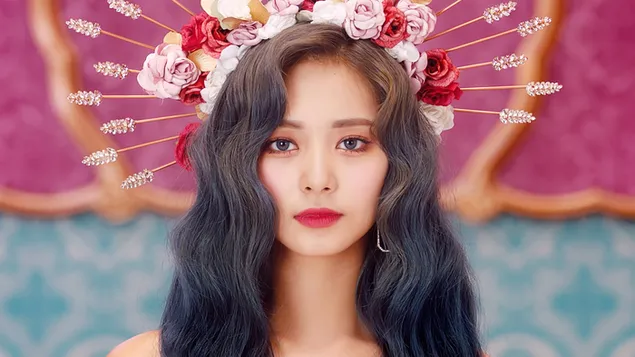 'Feel Special' MV [The Album] のツウィ [Twice から撮影] [K-Pop バンド] 4K 壁紙