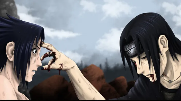 descarcare fundalul personajelor anime uchiha itachi si naruto
