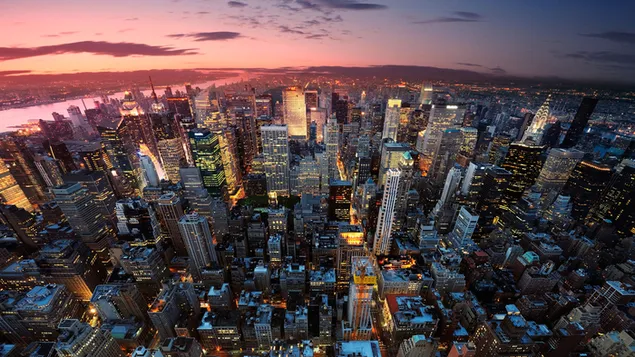 Uitzicht op de stad New York download