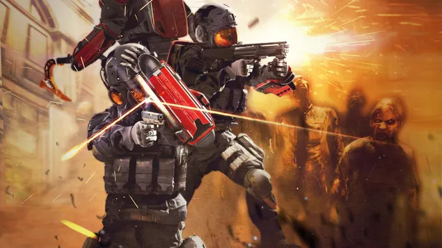 Umbrella corps - bojevniki proti zombijem HD ozadje