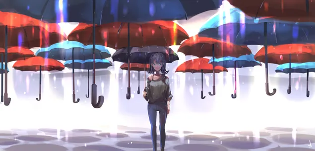 傘の雨