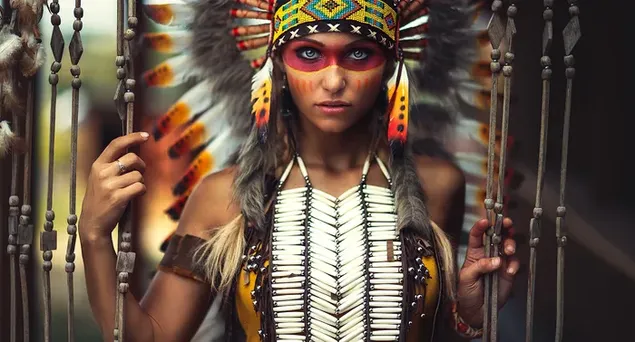 Una niña nativa americana