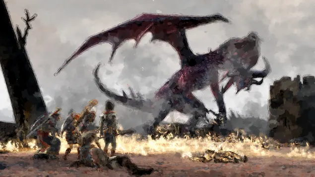 Una pintura de dragon age 2