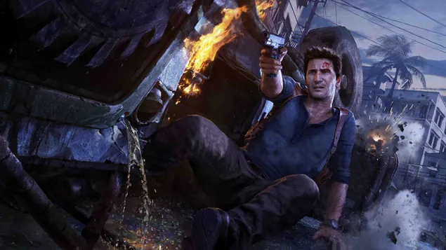 Uncharted 4: A Thief's End spēle 2K fona tapete