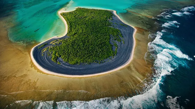 Uninhabited island