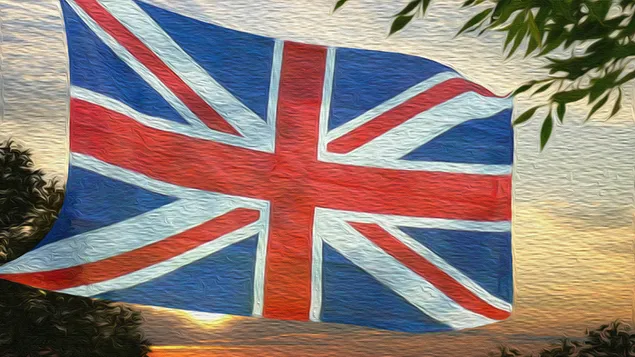 Union Jack - Bandera del Regne Unit baixada