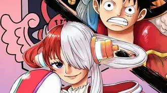Ута и Луффи из One Piece Film: Red 4K обои
