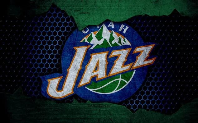 Utah Jazz - Logotipo (cuadrícula) 4K fondo de pantalla