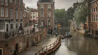 utrecht, nizozemsko, utrechtske kanaly, stahnout