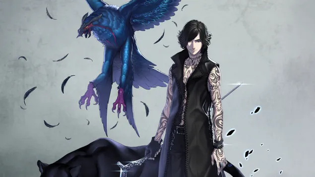 V (Anime FA) - Devil May Cry 5 (video igra) 4K ozadje