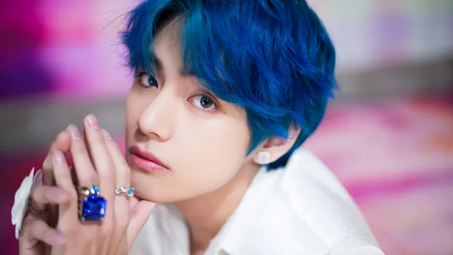 v [kim tae-hyung] in 'boy with luv' mv photoshoot from bts (bangtan boys) download