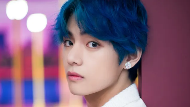 v (kim tae-hyung) in 'boy with luv' mv (the album) shoot from bts (bangtan boys) download