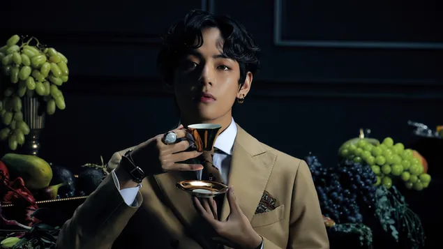 V [Kim Tae-hyung] ใน 'Map of The Soul: 7' Shoot [2020] จาก BTS [Bangtan Boys] 4K วอลเปเปอร์