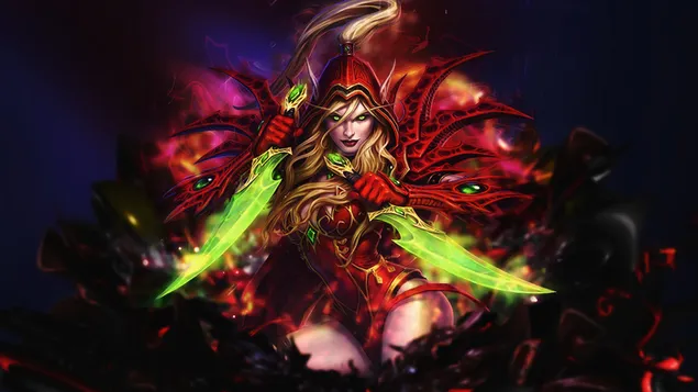 Valeera Sanguinar - World of Warcraft (WoW) 4K achtergrond