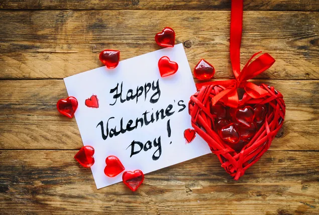Valentijnsdag - harten en valentijnswensbrief