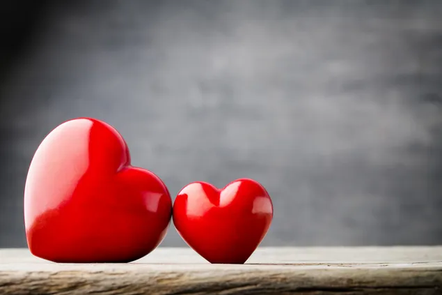 Valentijnsdag - paar schattige rode harten