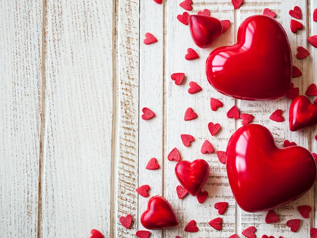 Valentijnsdag - rood hart close-up