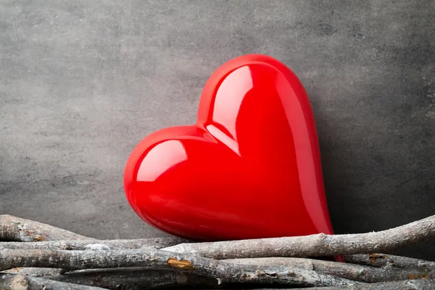 Valentijnsdag - schattige rode hartachtergrond download