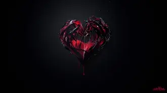 Tapeta Den svatého Valentýna - abstraktní srdce 2K