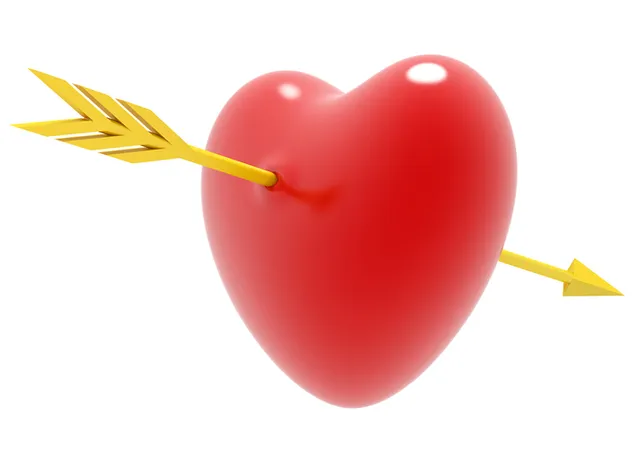 Valentinstag - Pfeil durchs Herz